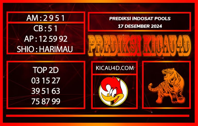 PREDIKSI TOGEL INDOSAT POOLS 17 DESEMBER 2024