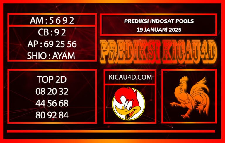 PREDIKSI TOGEL INDOSAT POOLS 19 JANUARI 2025
