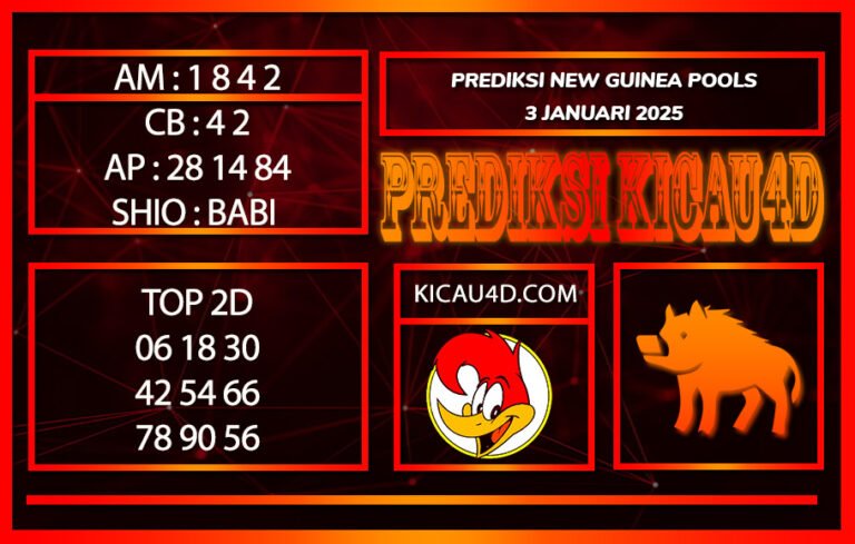 PREDIKSI TOGEL NEW GUINEA POOLS 3 JANUARI 2025