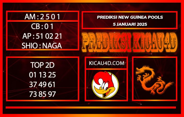 PREDIKSI TOGEL NEW GUINEA POOLS 5 JANUARI 2025