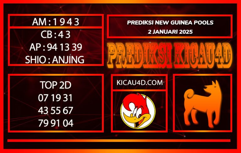PREDIKSI TOGEL NEW GUINEA POOLS 2 JANUARI 2025