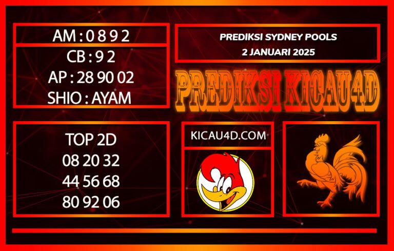 PREDIKSI TOGEL SYDNEY POOLS 2 JANUARI 2025