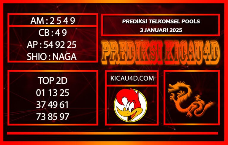 PREDIKSI TOGEL TELKOMSEL POOLS 3 JANUARI 2025