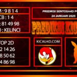 PREDIKSI TOGEL SENTOSA4D POOLS 24 JANUARI 2025