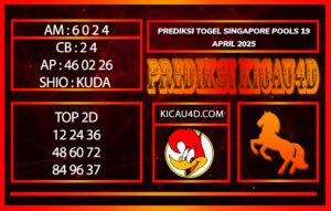 PREDIKSI TOGEL SINGAPORE POOLS 19 APRIL 2025