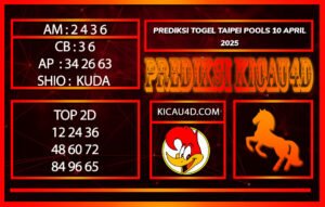 PREDIKSI TOGEL TAIPEI POOLS 10 APRIL 2025