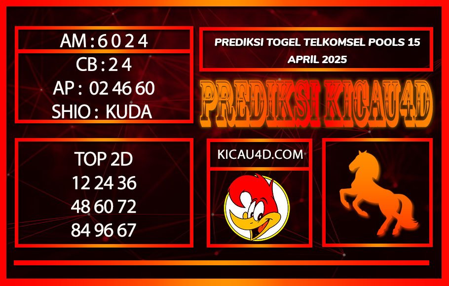 PREDIKSI TOGEL TELKOMSEL POOLS 15 APRIL 2025