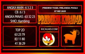 PREDIKSI TOGEL FINLANDIA POOLS 07 MEI 2025