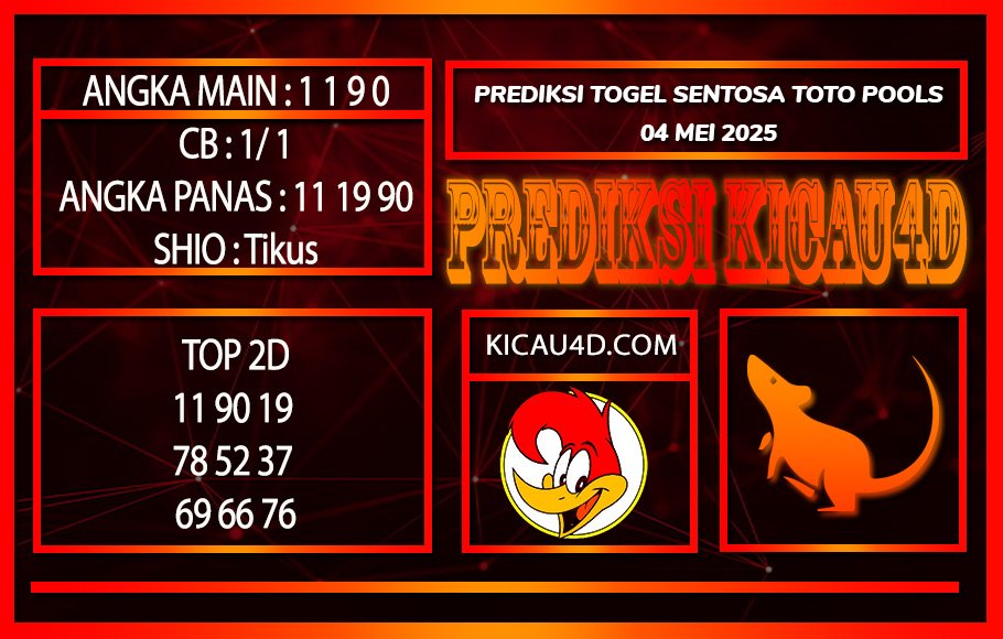 PREDIKSI TOGEL SENTOSA TOTO POOLS 04 MEI 2025