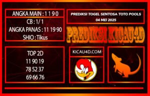 PREDIKSI TOGEL SENTOSA TOTO POOLS 04 MEI 2025