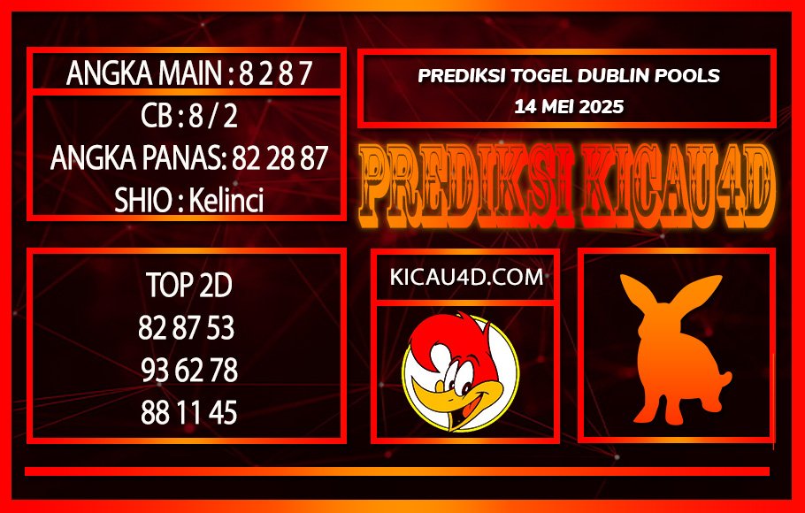 PREDIKSI TOGEL DUBLIN POOLS 14 MEI 2025
